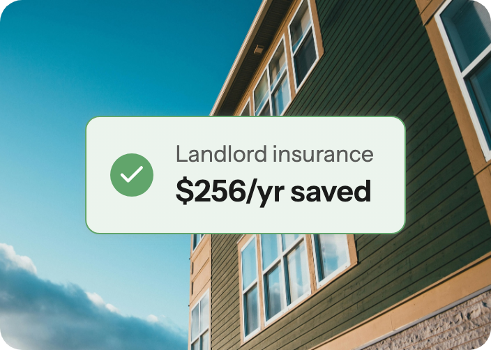 Steadily landlord insurance $256/yr saved