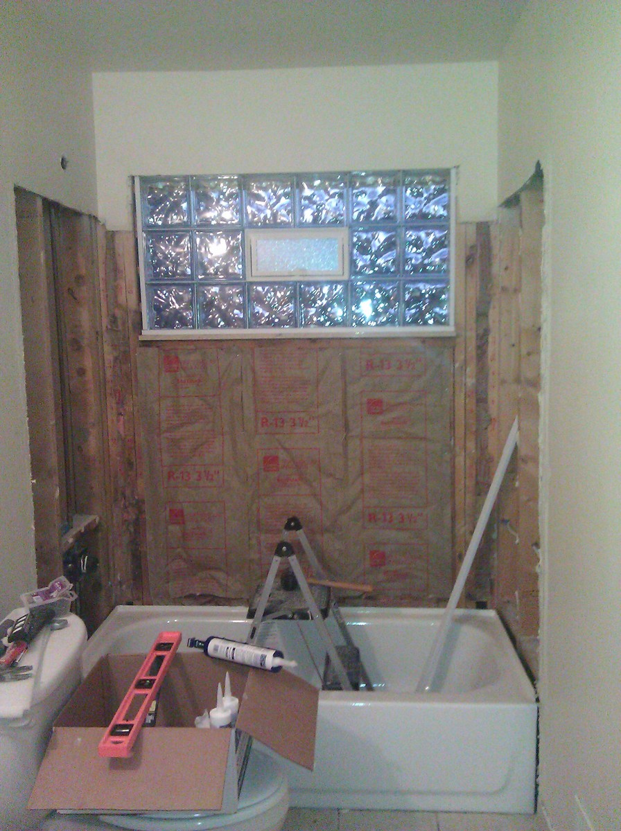 Window in Shower. What would you do? - ... window with glass block. I had no prior experience and it went well. HD  sells everything you need. I also replace the wood trim with composite trim.