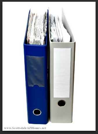 Having organized documents will help entice buyers for your McDowell Mountain Ranch home for sale. 