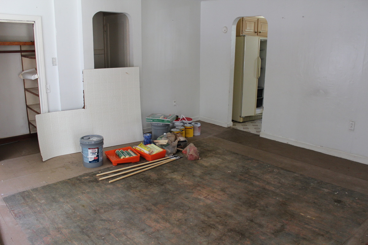 Sanding thick paint off of wood floors?