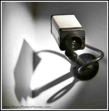 It's also a great idea to put a "Video surveillance in use" signage in the front door of your Key Biscayne waterfront condos to help deter potential burglars.