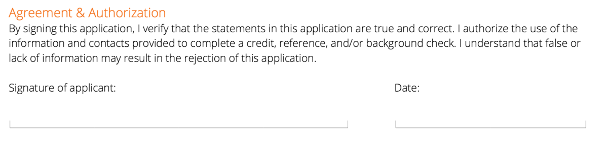 choosing a screening provider smartmove vs cozy vs rental background check authorization form