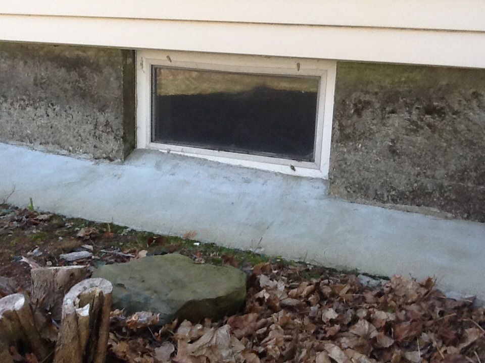 Mold Wet Basement Window Sill