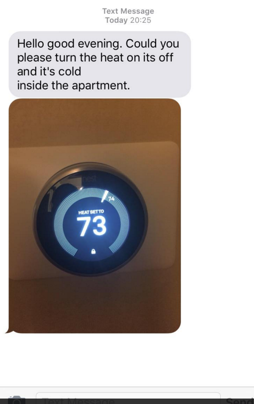 Thermostat Limited To 73 Tenant Complaining Too Cold