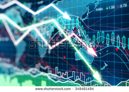 Normal 1461343430 Stock Photo Business Graph With Arrows Tending Downwards 349461494